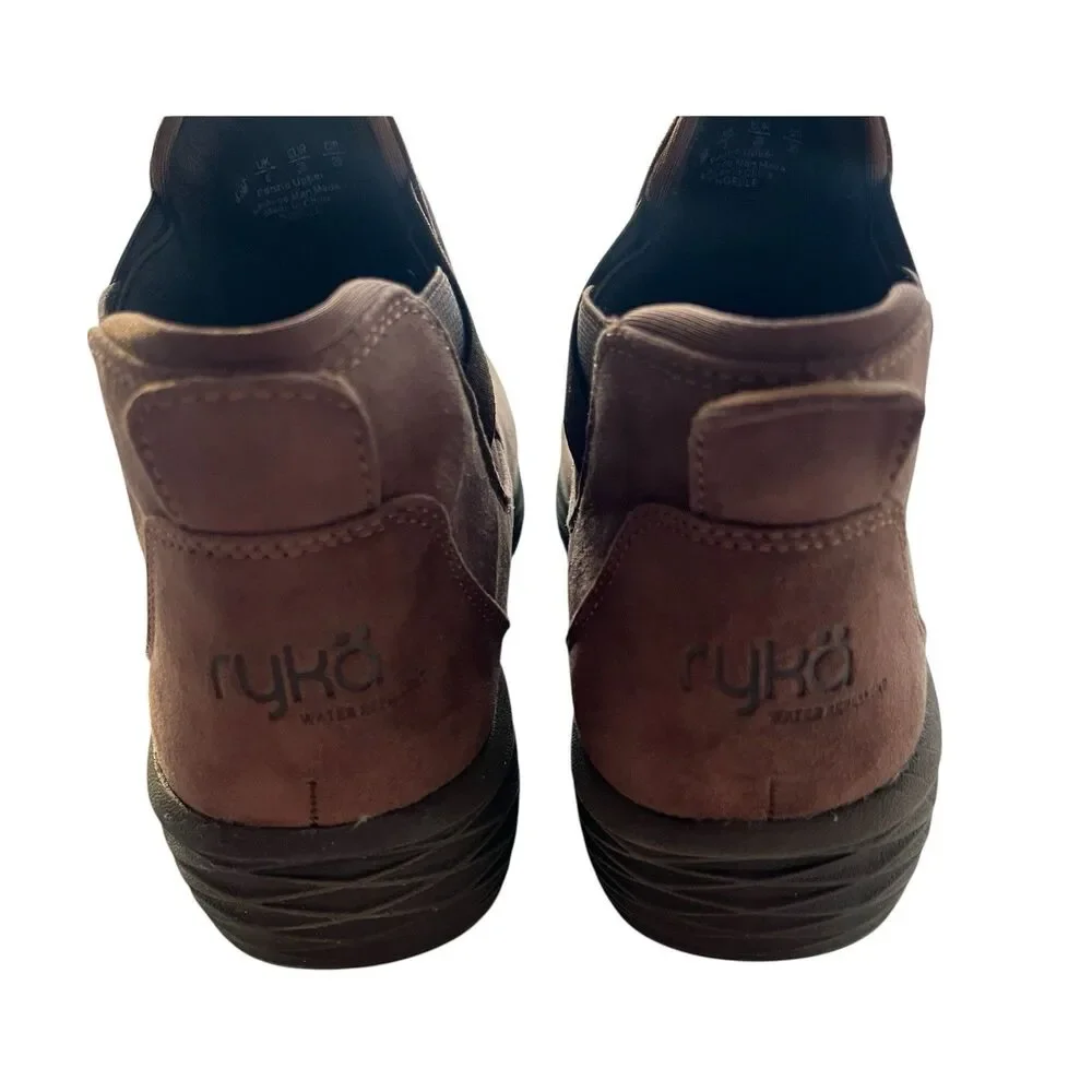 Ryka Noelle Brown Ankle Boots Water Repellent Fabric Upper Light Wear Size 8.5M - Picture 3 of 6